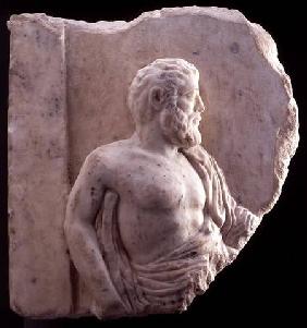 Bas-relief of a philosopher, Greek 4th-3rd ce
