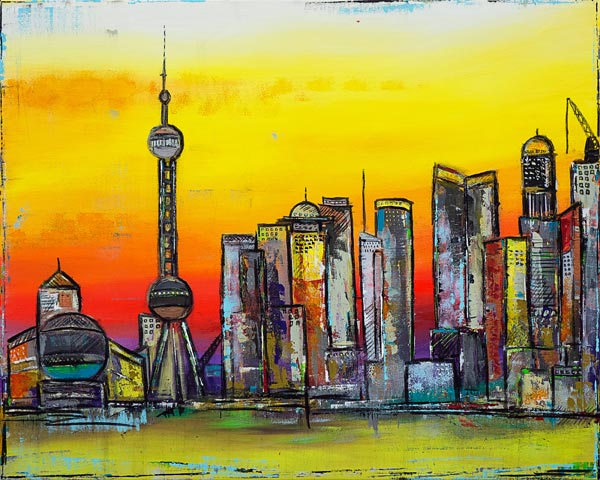 Shanghai Impression von Karin Greife