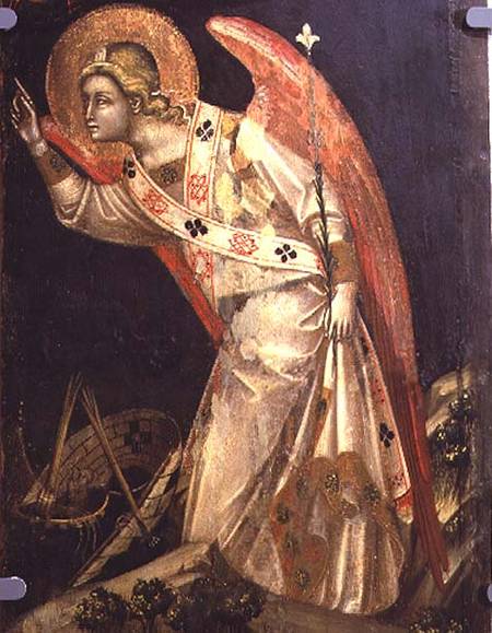 The Archangel Gabriel (tempera on panel) von Guariento d` Arpo