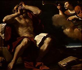 Der hl. Hieronymus hört die Trompeten des Himmels. von Guercino (eigentl. Giovanni Francesco Barbieri)