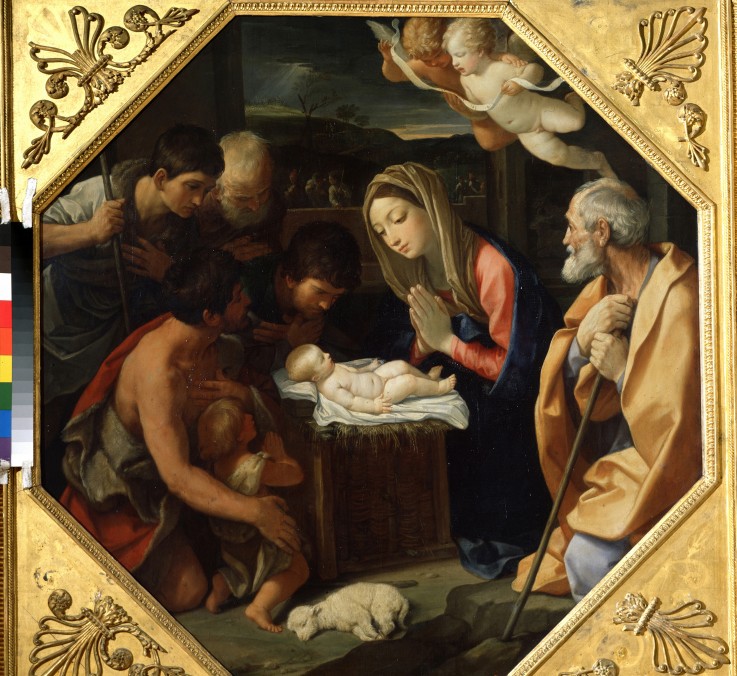 Die Anbetung des Christuskindes von Guido Reni