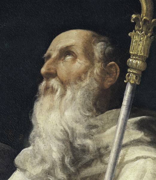 Reni / Head of St.Romuald / c.1595 von Guido Reni