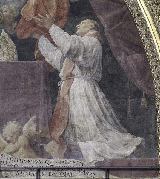 Reni / Saint Ildephonsus / c.1611 von Guido Reni