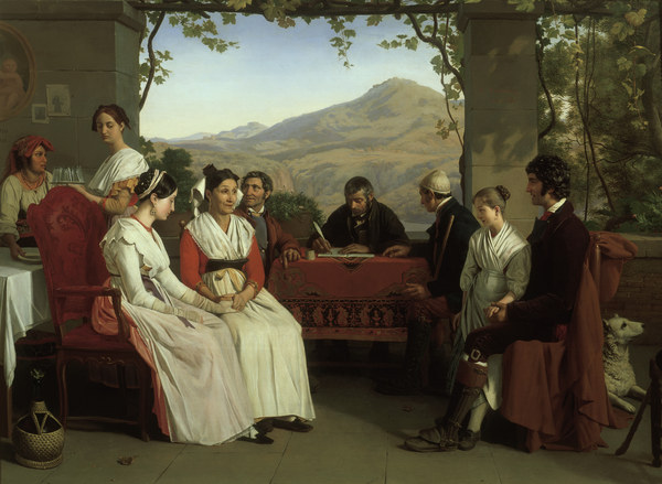 G.Bodinier, Ehevertrag in Neapel, 1831 von Guillaume Bodinier