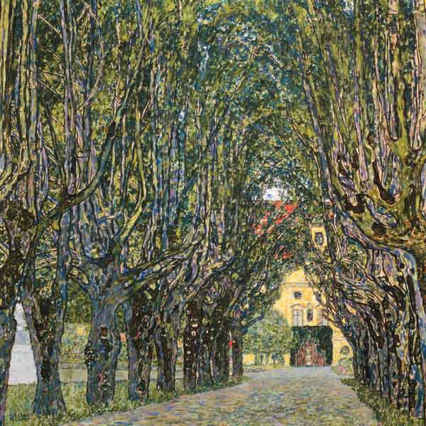 Allee im Park von Schloss Kammer von Gustav Klimt