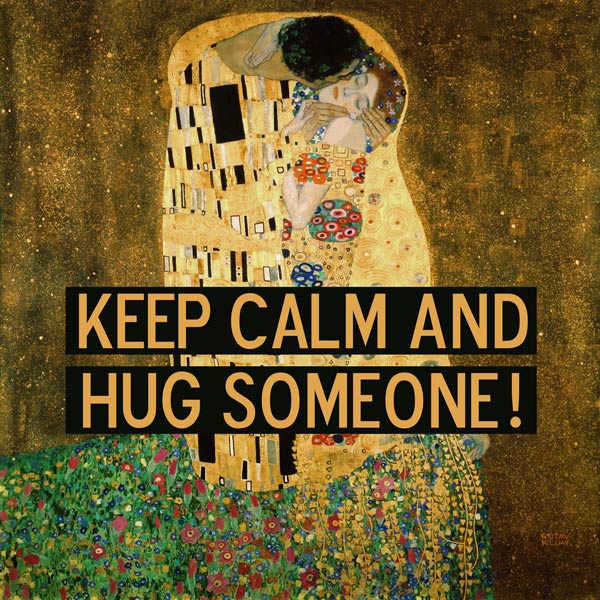 Der Kuss mit Worten von Gustav Klimt