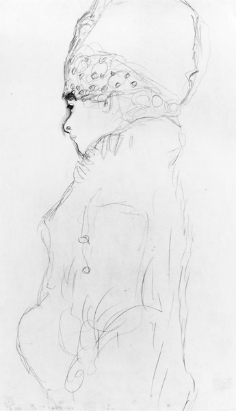 Lady with a Tall Hat von Gustav Klimt