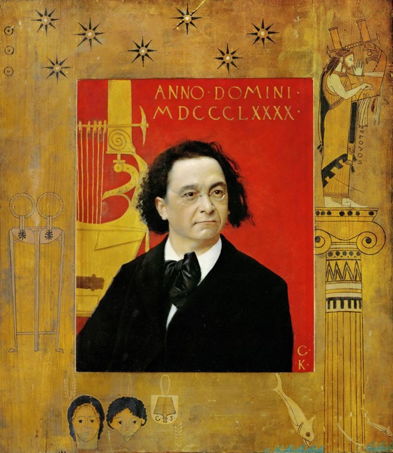 Porträt von Pianist und Komponist Joseph Pembaur von Gustav Klimt