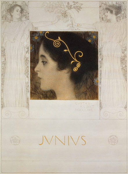 Reinzeichnung für die Allegorie Junius von Gustav Klimt