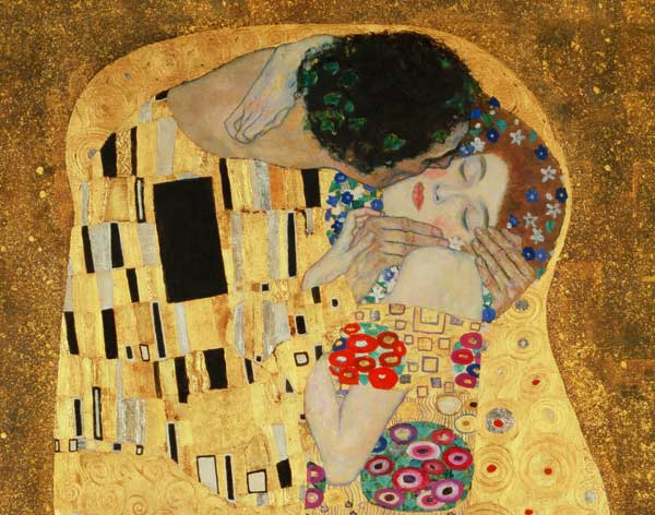 Der Kuss (Ausschnitt) von Gustav Klimt