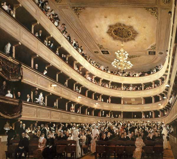 The Auditorium of the Old Castle Theatre 1888