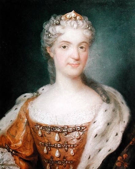 Portrait of Marie Leczinska (1703-68) Queen of France (see 173610 for pair) von Gustav Lundberg