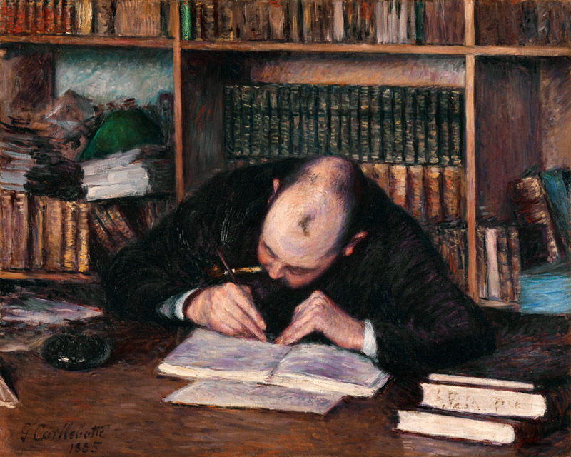Porträt von Buchhändler E. J. Fontaine von Gustave Caillebotte