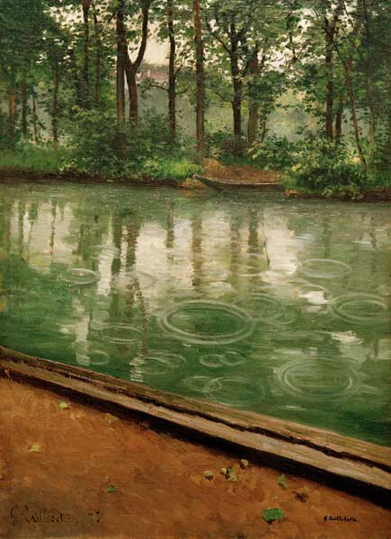 L''Yerres,  effet de pluie von Gustave Caillebotte