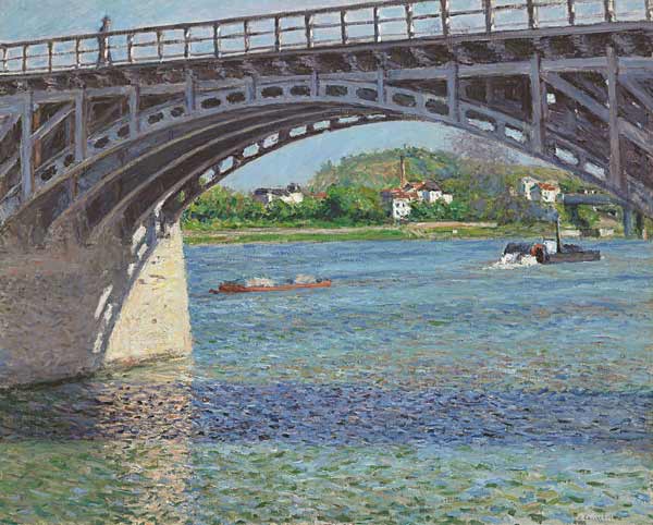 Die Brücke bei Argenteuil von Gustave Caillebotte