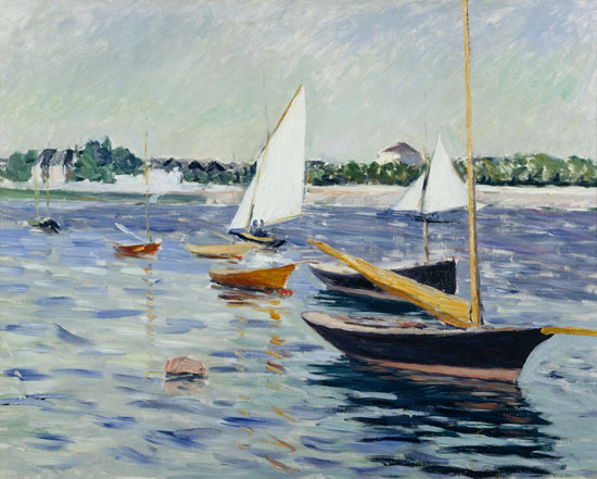 Sailing Boats at Argenteuil von Gustave Caillebotte