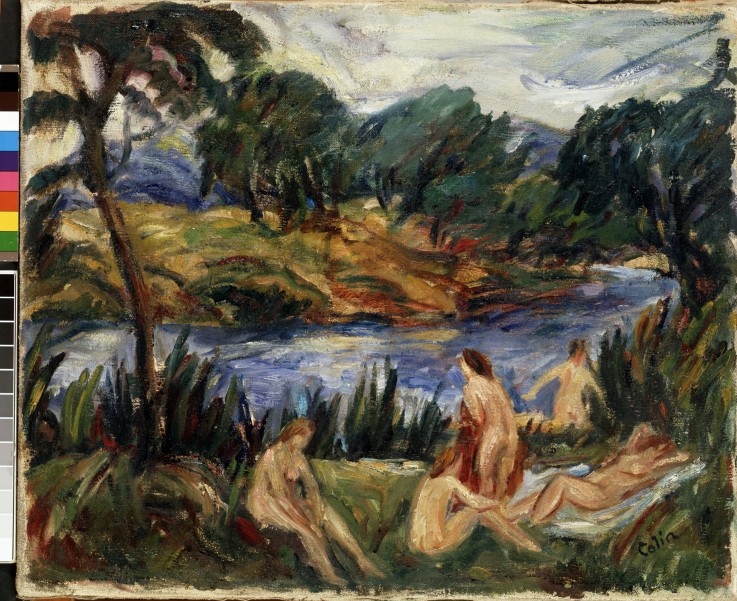 Frauen am Fluss von Gustave Colin