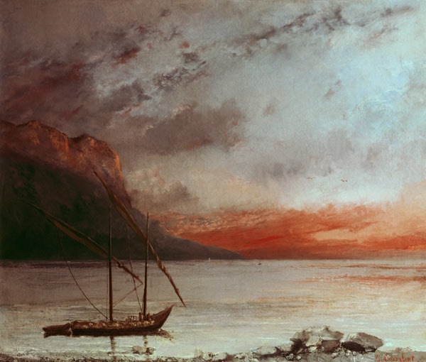 Sonnenuntergang von Gustave Courbet