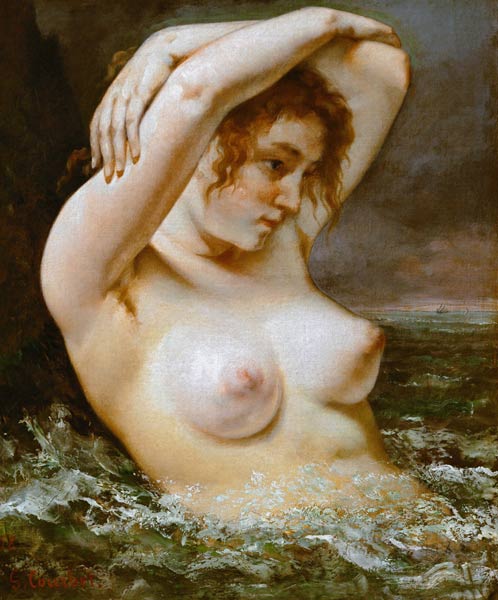 Die Badende von Gustave Courbet