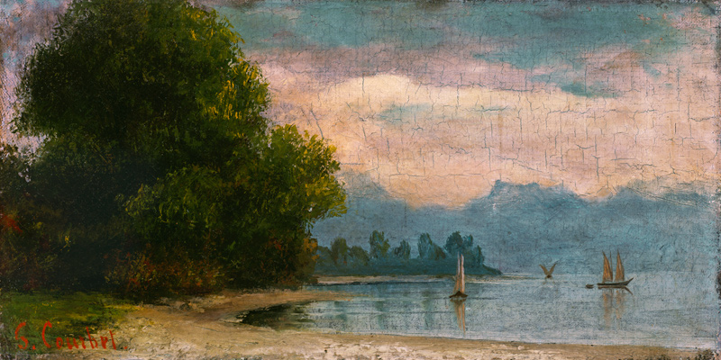 Landschaft am Genfer See von Gustave Courbet