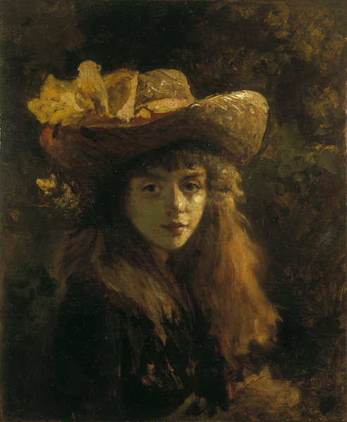 Bildnis einer jungen Frau von Gustave Courbet