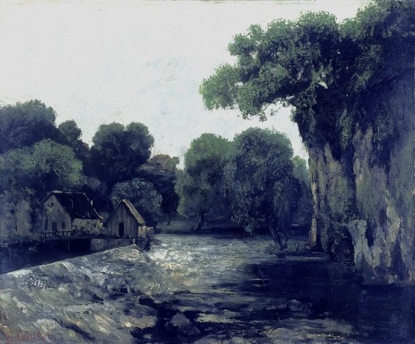 Courbet / The mill-dam / 1866 von Gustave Courbet