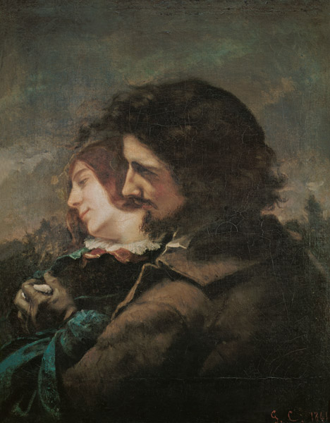 Die Liebenden auf dem Lande von Gustave Courbet