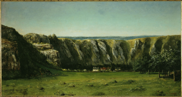 Felsige Landschaft bei Flagey von Gustave Courbet