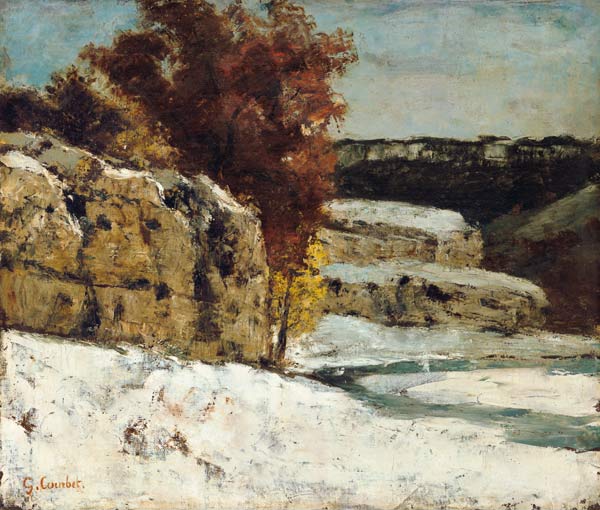 Winterlandschaft von Gustave Courbet