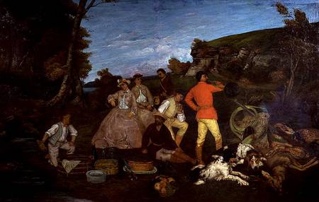 The Huntsman's Picnic von Gustave Courbet