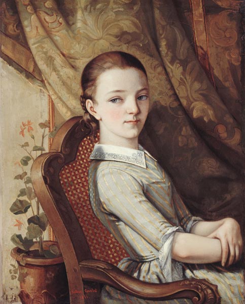 Portrait de Juliette Courbet von Gustave Courbet