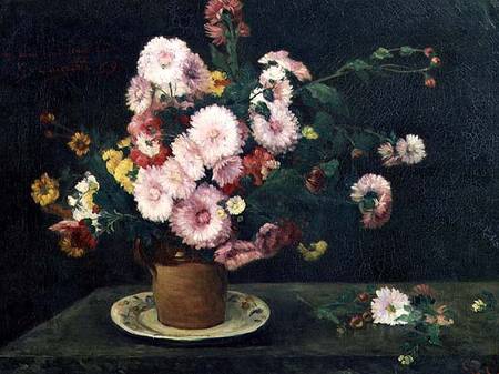 Still life with asters von Gustave Courbet