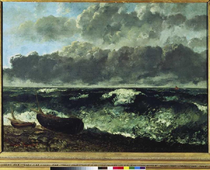 Stürmische See (oder Die Welle) von Gustave Courbet