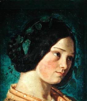 Portrait of Zelie Courbet c.1842
