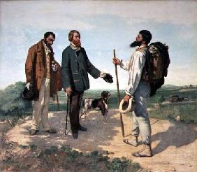 La Rencontre, or Bonjour Monsieur Courbet 1854
