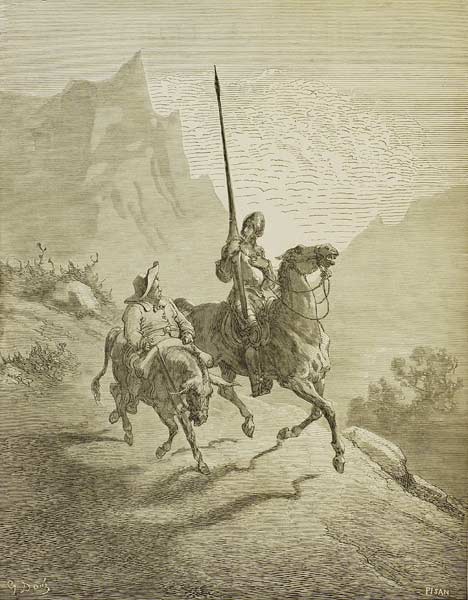 Illustration für das Buch "Don Quijote" von M. de Cervantes von Gustave Doré