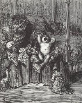 Illustration für das Buch "Gargantua und Pantagruel" von Rabelais 1854