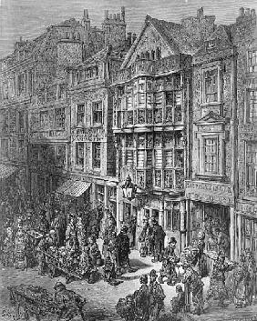 Bishopsgate Street, from ''London, a Pilgrimage'', written by William Blanchard Jerrold (1826-94) & 