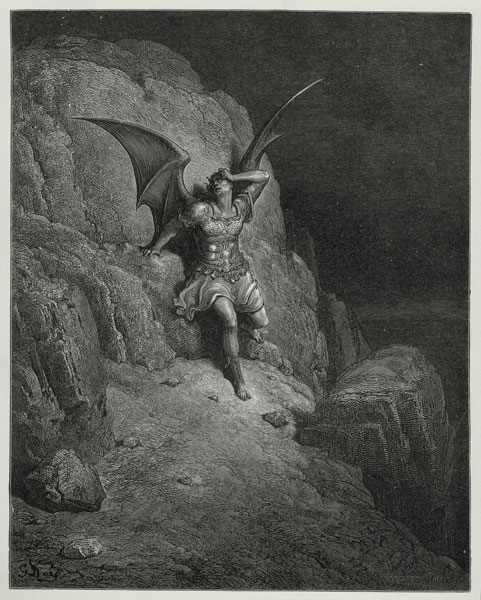 O ich Verdammter! wie soll ich dem Zorn / Der ewigen Verzweiflung je entflieh’n? von Gustave Doré