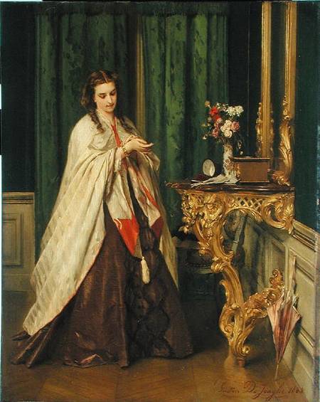 Woman at her Toilet von Gustave Leonard de Jonghe