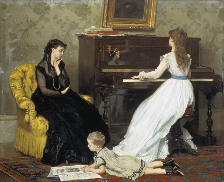 Musikstunde von Gustave Léonhard de Jonghe