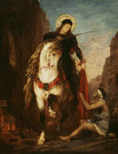 Der hl. Martin und der Bettler von Gustave Moreau