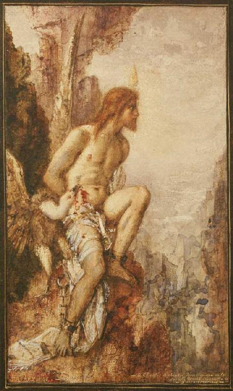 Die Strafe des Prometheus. von Gustave Moreau
