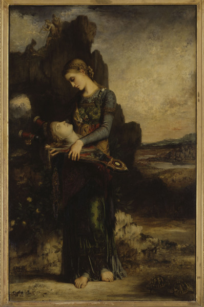 Moreau / Girl carrying Orpheus  Head von Gustave Moreau