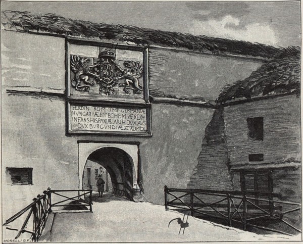 Tor der alten Festung in Komorn von Gyula (Julius) Háry