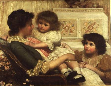 The Artist's Wife and her Two Daughters von H. Marriott Paget