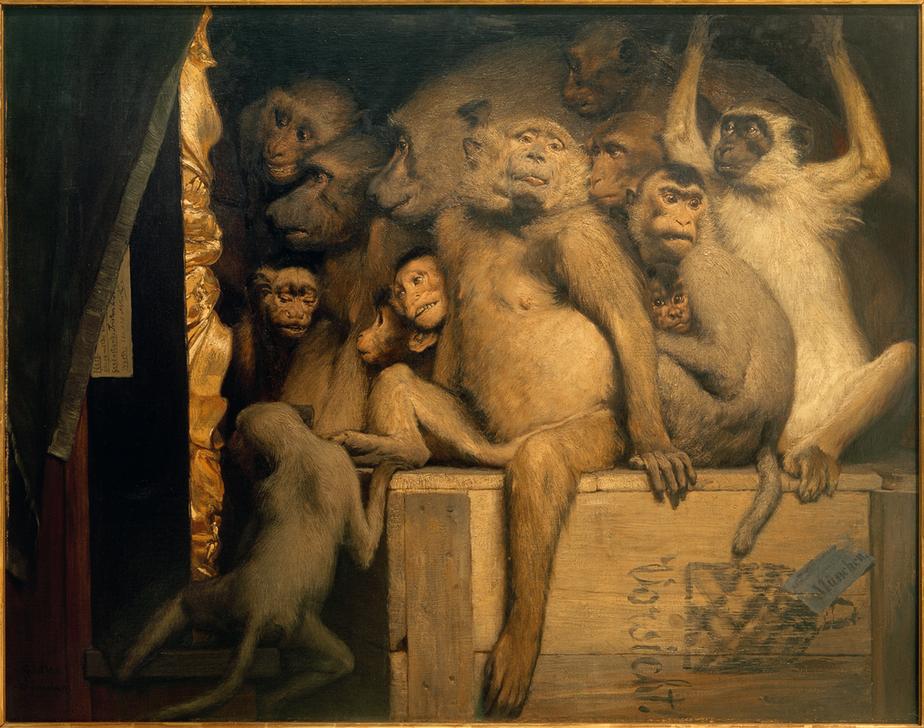 Affen als Kunstrichter von Haeckel Ernst