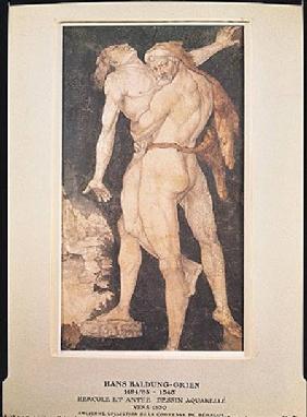 Hercules and Antaeus c.1530  on