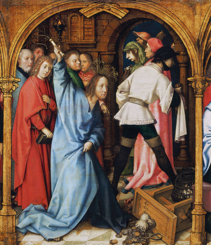 Austreibung der Wechsler aus dem Tempel von Hans Holbein d. Ä.