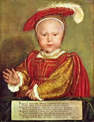 Eduard VI. als Kind von Hans Holbein der Jüngere